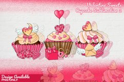 Valentine Sweets and Cupcake Sublimation Product Image 1