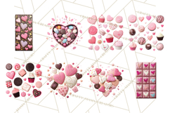 Valentine Sweet Treats Clipart PNG Cupcakes Cookie Chocolate Product Image 7
