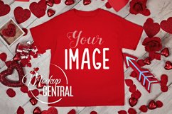 Valntine's Day Red T-Shirt Apparel Mockup Product Image 1