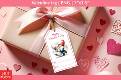 Valentine tags. Valentine gnome name tag png, Loving gnomes Product Image 1