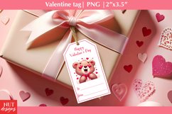 Valentine tags. Valentine bear name tag png, Baby animals Product Image 1