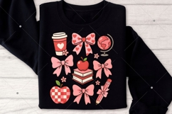 Valentine teacher PNG, Teacher Coquette Valentine Png Product Image 3