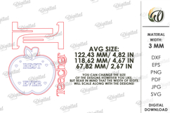 Valentine Teacher Appreciation Laser Cut. Stand Decor SVG Product Image 2