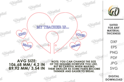 Valentine Teacher Appreciation Lasercut. Lollipop Holder SVG Product Image 2