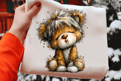 Valentine Teddy Bear Clipart Product Image 2