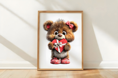Valentine Teddy Bear Clipart Product Image 3