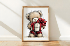 Valentine Teddy Bear Clipart Product Image 3