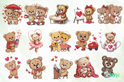 Valentine Teddy Bear Love Clipart Product Image 8