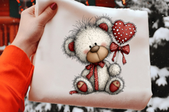 Valentine Teddy Bear Set Clipart Product Image 2