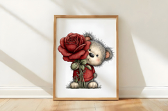 Valentine Teddy Bear Set Clipart Product Image 3