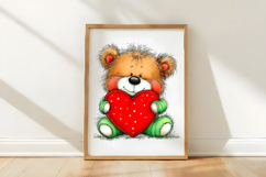 Valentine Teddy Clipart Product Image 3