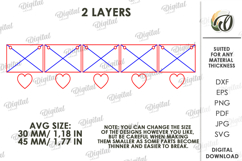 Valentine's Day Tiered Tray Decor Laser Cut. Wall Decor SVG Product Image 2