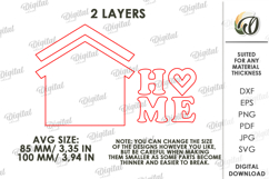 Valentine's Day Tiered Tray Decor Laser Cut. Wall Decor SVG Product Image 2