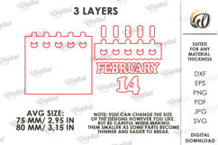 Valentine's Day Tiered Tray Decor Laser Cut. Wall Decor SVG Product Image 2