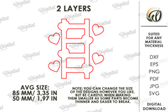 Valentine's Day Tiered Tray Decor Laser Cut. Wall Decor SVG Product Image 4