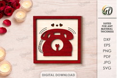 Valentine's Day Tiered Tray Decor Laser Cut. Wall Decor SVG Product Image 7