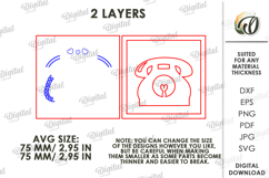 Valentine's Day Tiered Tray Decor Laser Cut. Wall Decor SVG Product Image 2