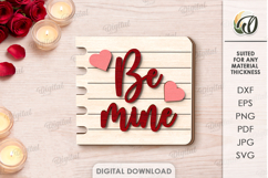 Valentine's Day Tiered Tray Decor Laser Cut. Wall Decor SVG Product Image 1