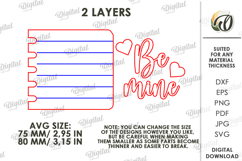 Valentine's Day Tiered Tray Decor Laser Cut. Wall Decor SVG Product Image 2