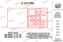 Valentine's Day Tiered Tray Decor Laser Cut. Wall Decor SVG Product Image 2