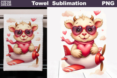 Valentine Cow Towel | Mothers Day Towel Product Image 1