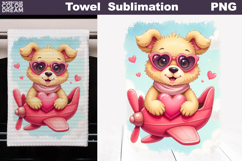 Valentine Dog Towel | Mothers Day Towel Product Image 1
