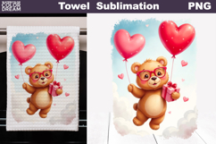 Valentine Bear Towel | Mothers Day Towel Product Image 1