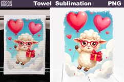 Valentine Sheep Towel | Mothers Day Towel Product Image 1
