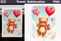 Valentine Bear Towel | Mothers Day Towel Product Image 1
