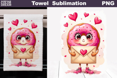 Valentine Donut Towel | Mothers Day Towel Product Image 1