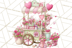 Valentine Town Clipart With Pastel Buildings and Houses Product Image 5