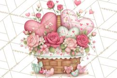 Valentine Town Clipart With Pastel Buildings and Houses Product Image 4