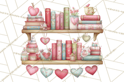 Valentine Town Clipart With Pastel Buildings and Houses Product Image 5
