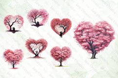 Valentine Trees Sublimation Bundle Product Image 2