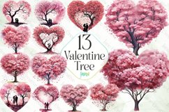 Valentine Trees Sublimation Bundle Product Image 1