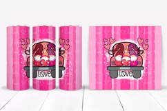  Valentines Gnome Tumbler Sublimation I 20 Oz Valentines Tumbler Wrap I 20 Oz Tumbler Wrap PNG