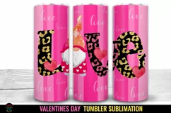  Valentines Gnome Tumbler Sublimation I 20 Oz Valentines Tumbler Wrap I 20 Oz Tumbler Wrap PNG