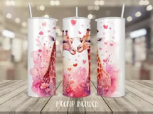 Tumbler Sublimation Valentine Couple Bundle, 20 oz tumbler wrap, I Love You Png 