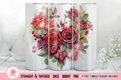 Tumbler Sublimation Valentine Couple Bundle, 20 oz tumbler wrap, I Love You Png 