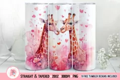 Tumbler Sublimation Valentine Couple Bundle, 20 oz tumbler wrap, I Love You Png 