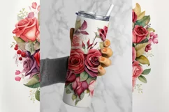 Tumbler Sublimation Valentine Couple Bundle, 20 oz tumbler wrap, I Love You Png 