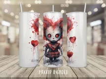 Tumbler Sublimation Valentine Couple Bundle, 20 oz tumbler wrap, I Love You Png 