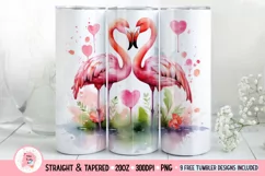 Tumbler Sublimation Valentine Couple Bundle, 20 oz tumbler wrap, I Love You Png 