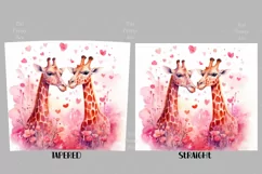 Tumbler Sublimation Valentine Couple Bundle, 20 oz tumbler wrap, I Love You Png 