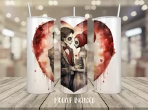 Tumbler Sublimation Valentine Couple Bundle, 20 oz tumbler wrap, I Love You Png 
