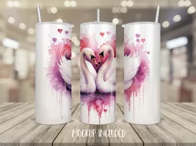 Tumbler Sublimation Valentine Couple Bundle, 20 oz tumbler wrap, I Love You Png 