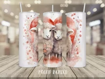 Tumbler Sublimation Valentine Couple Bundle, 20 oz tumbler wrap, I Love You Png 