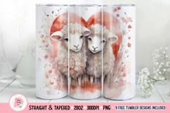 Tumbler Sublimation Valentine Couple Bundle, 20 oz tumbler wrap, I Love You Png 