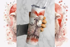 Tumbler Sublimation Valentine Couple Bundle, 20 oz tumbler wrap, I Love You Png 