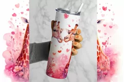 Tumbler Sublimation Valentine Couple Bundle, 20 oz tumbler wrap, I Love You Png 